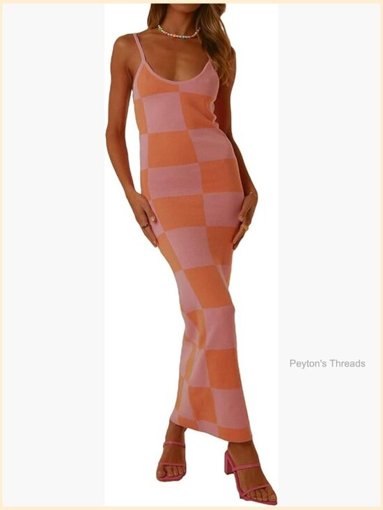 Dresses & Skirts - Sleeveless Maxi Tank Dress Spaghetti Strap Bodycon Cami Dress